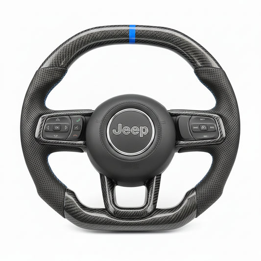 2018+ Jeep Gladiator JT Carbon Fiber Steering Wheel – Customizable
