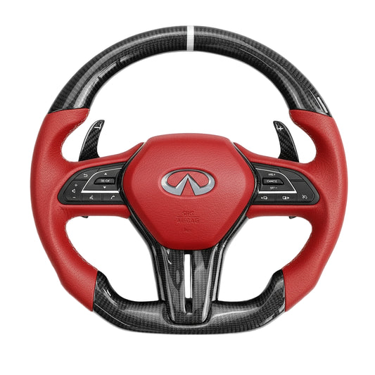 2018-2024 Infiniti Q50/Q60 Carbon Fiber Steering Wheel - Customizable