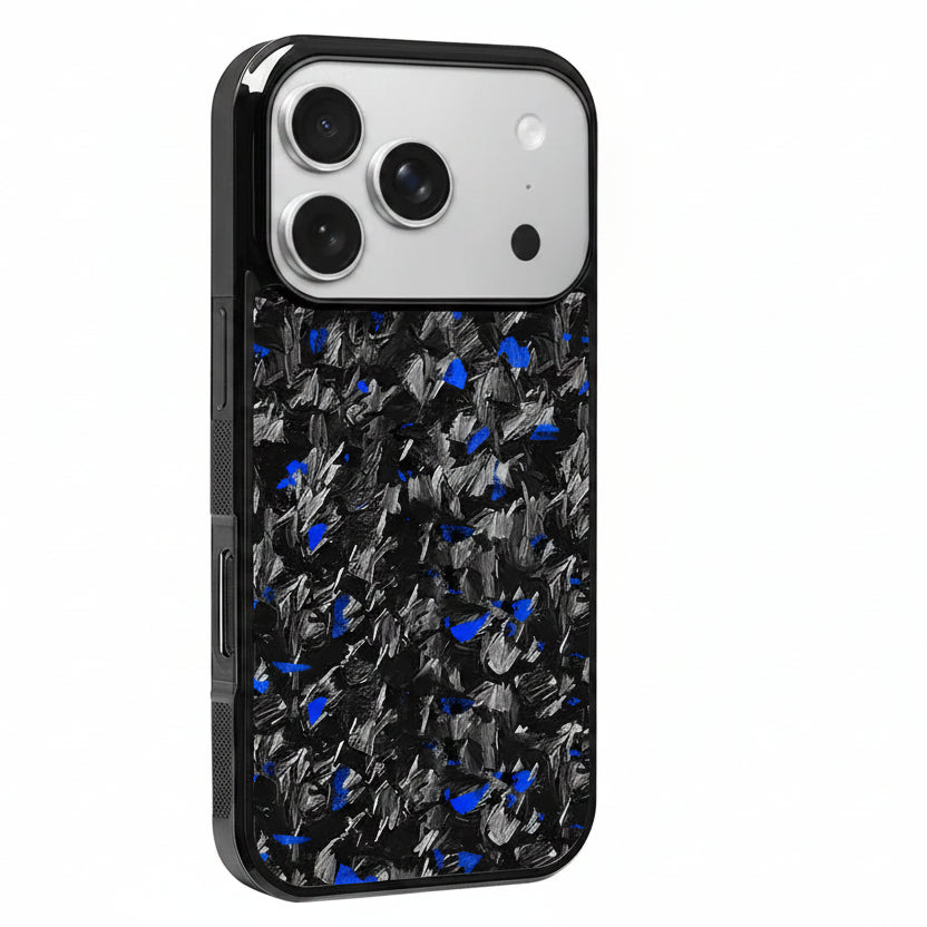 iPhone Colored Flake Forged Carbon Fiber Case
