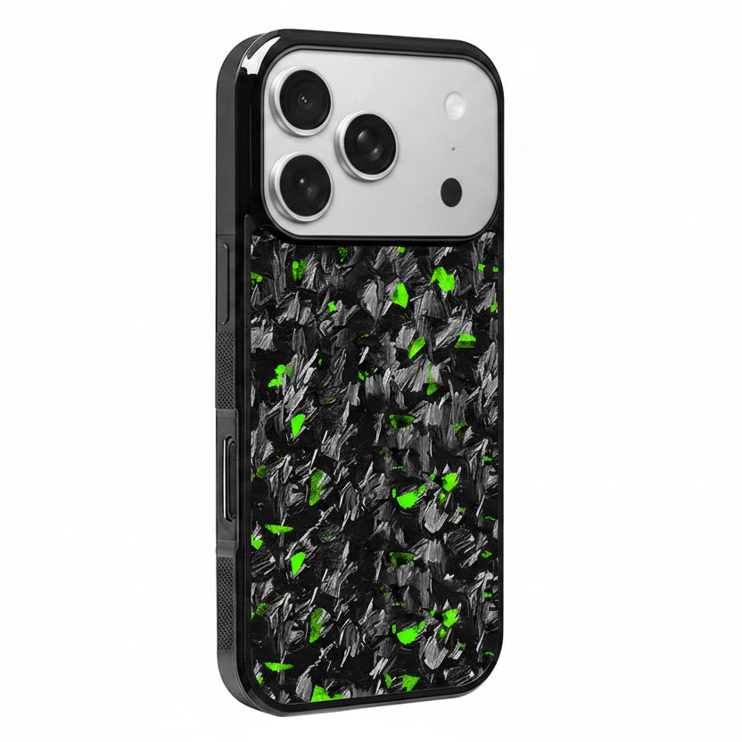 iPhone Colored Flake Forged Carbon Fiber Case