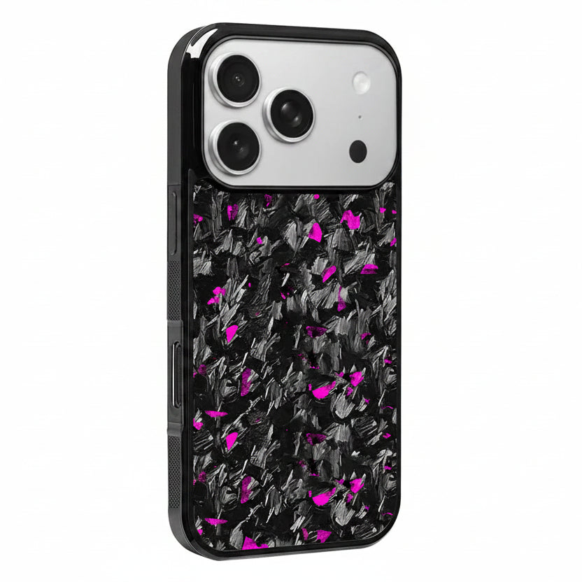 iPhone Colored Flake Forged Carbon Fiber Case