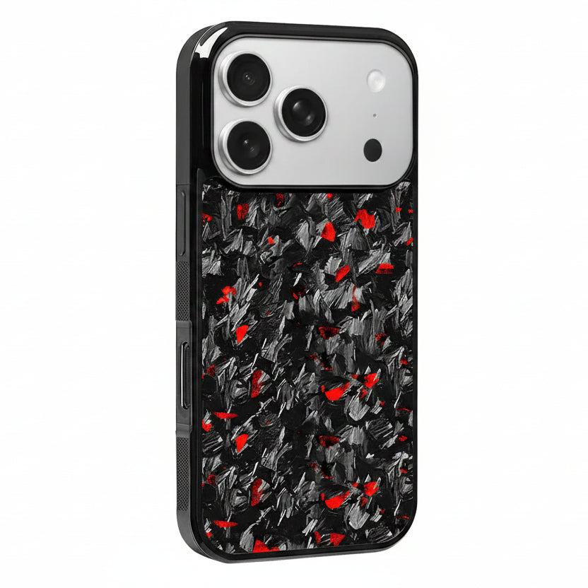 iPhone Colored Flake Forged Carbon Fiber Case