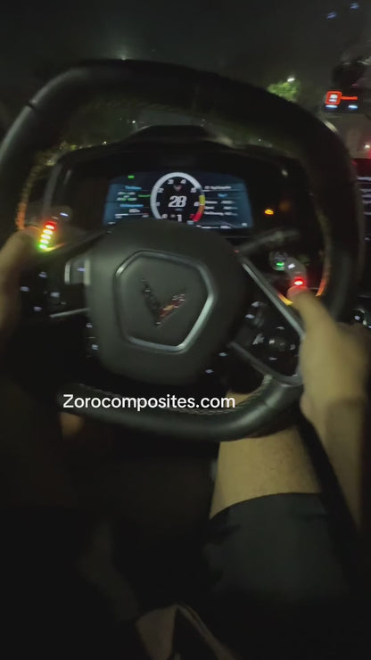 C8 Corvette LED Magnetic Carbon Fiber Paddle Shifters F1 Series™