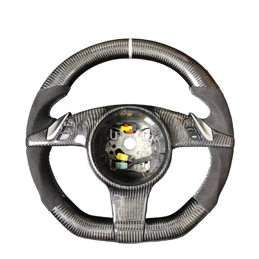 2008 - 2014 Porsche Carbon Fiber Steering Wheel - Customizable