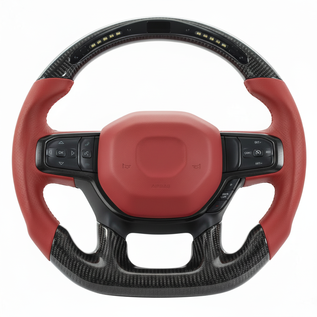 2019-2026 Dodge Ram 1500 / 2500 / 3500 Carbon Fiber Steering Wheel - Customizable