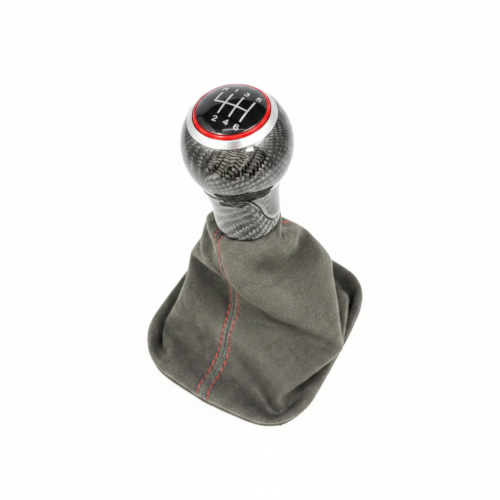 Volkswagen Golf / Jetta MK4 / MK5 / MK6 Carbon Fiber Manual Shift Knob with Custom Boot – Customizable
