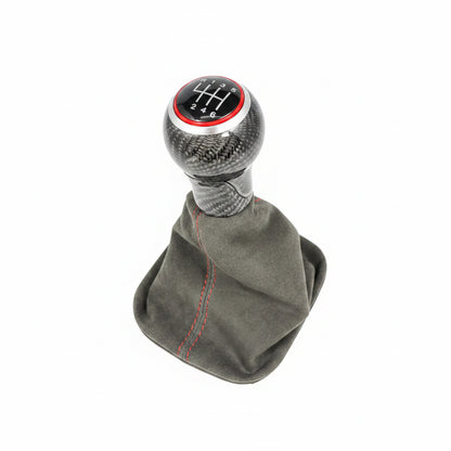 Volkswagen Golf / Jetta MK4 / MK5 / MK6 Carbon Fiber Manual Shift Knob with Custom Boot – Customizable