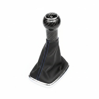 Volkswagen Golf / Jetta MK4 / MK5 / MK6 Carbon Fiber Manual Shift Knob with Custom Boot – Customizable